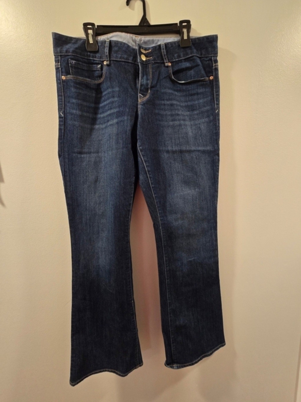 Gap 1969 Perfect Bootcut Jeans Dark Wash Double Button